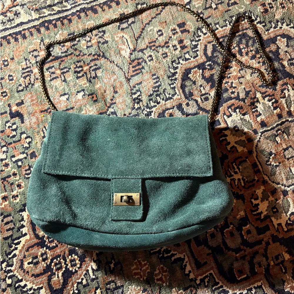 Free People Green Suede Slouchy Women's Bag